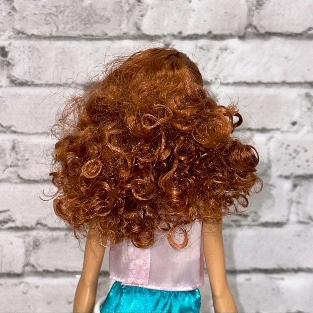 Barbie Fashionistas Terrific Teal Doll 2016 Outfit Shoes DMF31 Red Curly Hair
